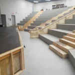 Modern auditorium with tiered seating